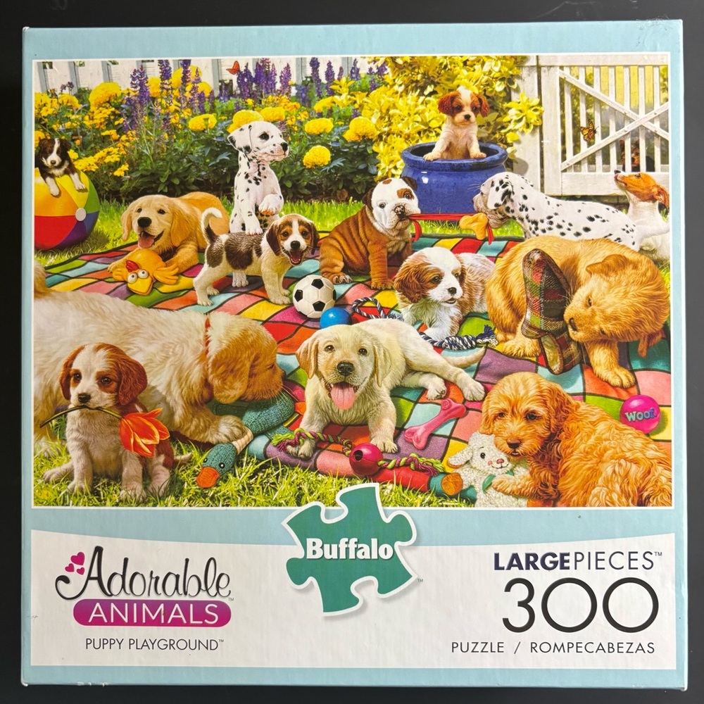 3/$20 🧩 Puppy Playground 300 Piece Jigsaw Puzzle by Buffalo - NEW